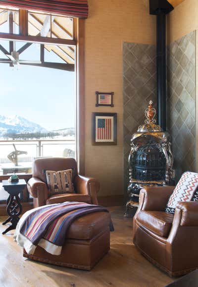  Western Living Room. Colorado Country Retreat by MMB Studio.