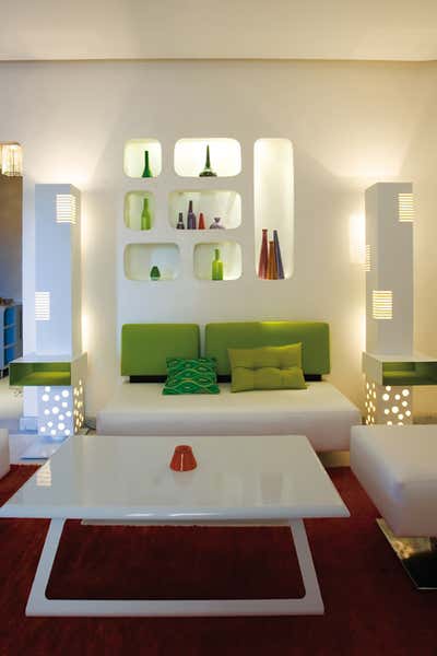  Modern Eclectic Hotel Living Room. Hotel Renaissance by Amar Studio.