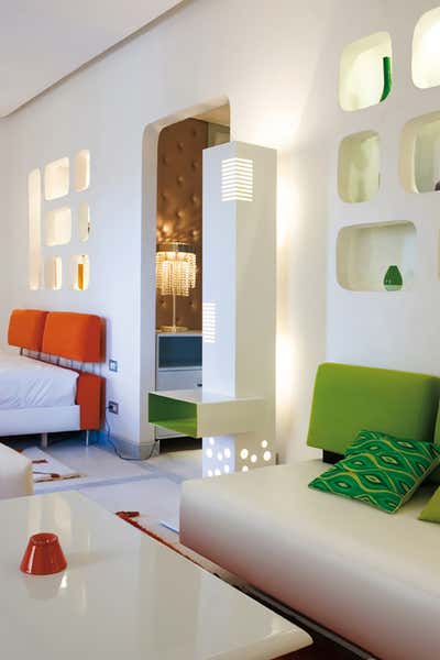 Eclectic Modern Hotel Living Room. Hotel Renaissance by Amar Studio.