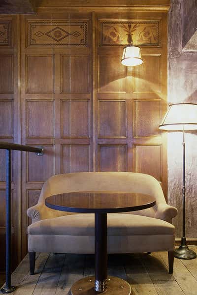  Eclectic Mid-Century Modern Restaurant Open Plan. L'An Vert by Amar Studio.
