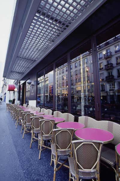  Contemporary Restaurant Patio and Deck. Le Trait D'Union by Amar Studio.