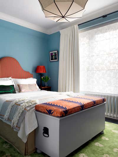  Eclectic Apartment Bedroom. Paddington Pied-à-Terre by Beata Heuman Ltd.