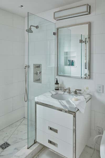  Contemporary Apartment Bathroom. NYC Residence by Virginia Tupker Interiors.