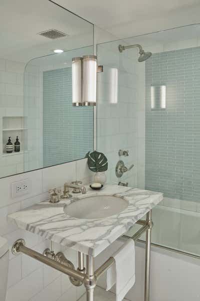  Contemporary Apartment Bathroom. NYC Residence by Virginia Tupker Interiors.