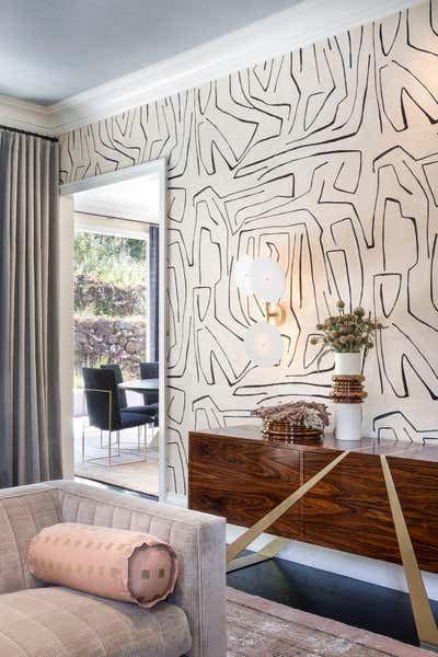  Mid-Century Modern Family Home Living Room. San Francisco Residence by Drew McGukin Interiors.