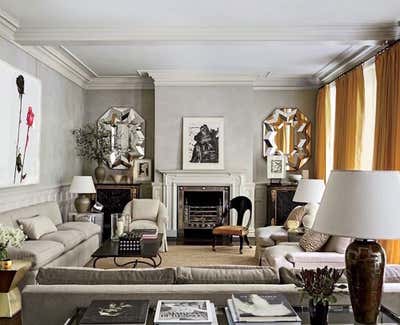  Transitional Apartment Living Room. Enlightened London by Michael S. Smith Inc..