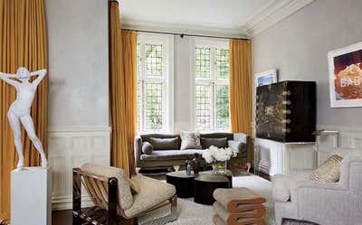  Transitional Apartment Living Room. Enlightened London by Michael S. Smith Inc..