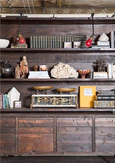 Eclectic Family Home Storage Room and Closet. Topanga Canyon by Hammer and Spear.
