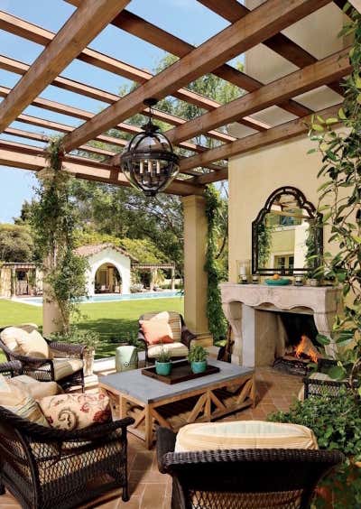 Mediterranean Family Home Patio and Deck. Santa Monica by Michael S. Smith Inc..