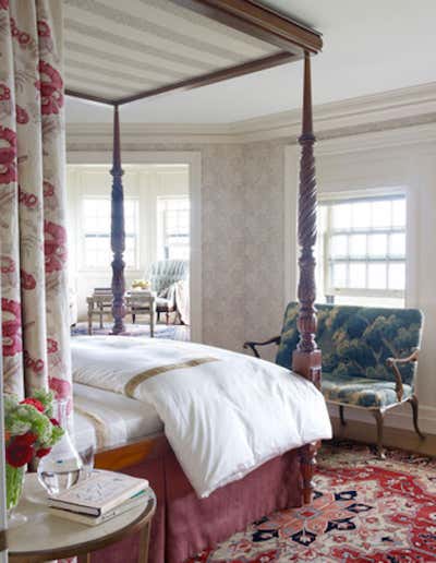  Traditional Family Home Bedroom. New England Abode by Michael S. Smith Inc..
