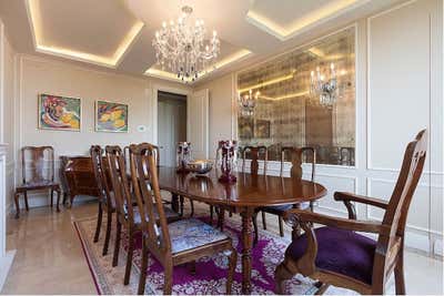  Traditional Apartment Dining Room. Madrid by Coppel Design.