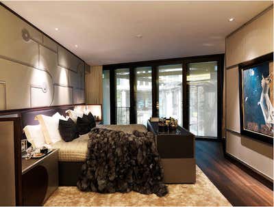  Art Deco Apartment Bedroom. London by Coppel Design.