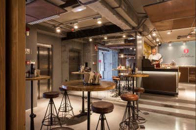Industrial Restaurant Workspace. Mamá Framboise by Coppel Design.