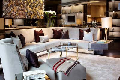  Transitional Apartment Living Room. London by Coppel Design.