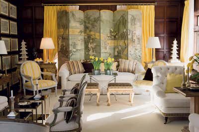  Traditional Family Home Living Room. Beverly Hills Estate by Mary McDonald.