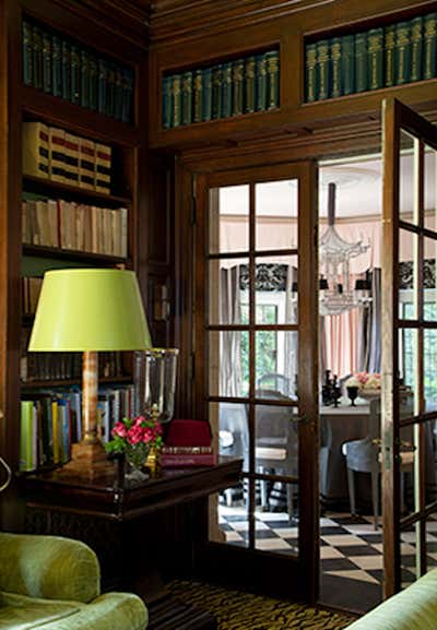  Traditional Family Home Office and Study. Beverly Hills Estate by Mary McDonald.