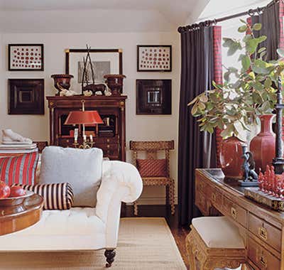  Traditional Bachelor Pad Living Room. English Bachelor Residence by Mary McDonald.
