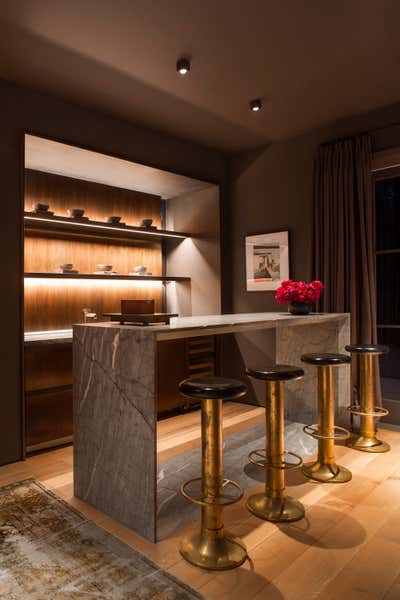 Contemporary Bar and Game Room. Toluca Lake by Clements Design.