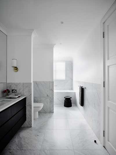  Transitional Family Home Bathroom. Rose Bay House by Greg Natale.