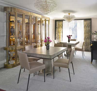  Art Deco Apartment Dining Room. 79th Street by Wesley Moon Inc..