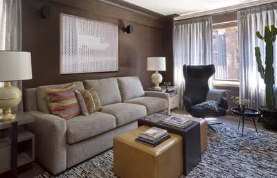  Mid-Century Modern Apartment Living Room. 79th Street by Wesley Moon Inc..