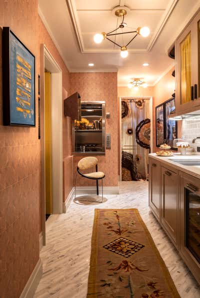  Hollywood Regency Apartment Kitchen. Kips Bay by Wesley Moon Inc..