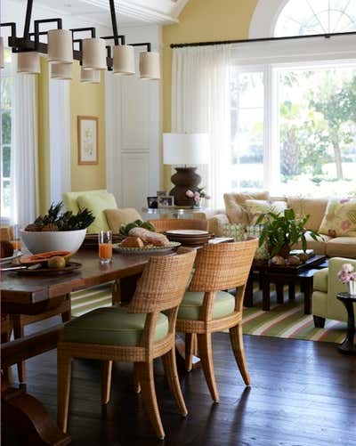  Transitional Family Home Dining Room. Palm Beach by Gary McBournie Inc..