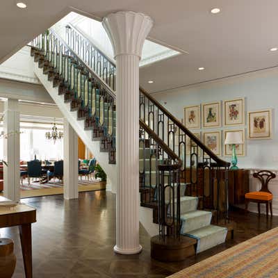  Transitional Apartment Entry and Hall. Manhattan by Gary McBournie Inc..