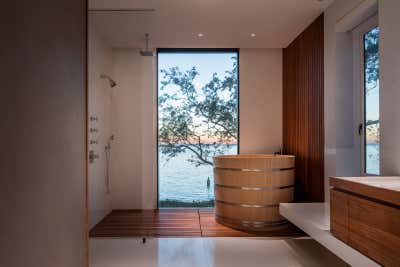  Modern Vacation Home Bathroom. Sag Harbor Retreat by Leroy Street Studio.