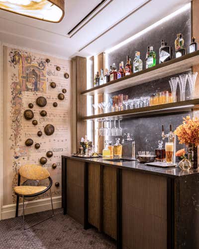  Mid-Century Modern Apartment Bar and Game Room. Kips Bay by Wesley Moon Inc..