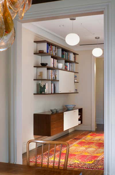  Mid-Century Modern Apartment Office and Study. Ansonia Residence by Andrew Franz Architect PLLC.