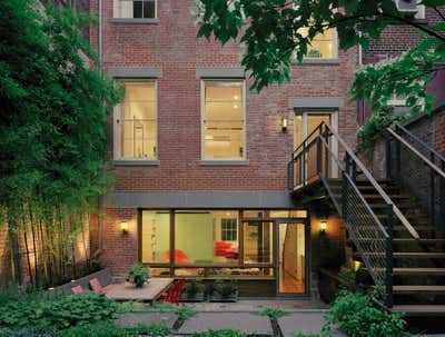  Industrial Apartment Exterior. Village Townhouse by Andrew Franz Architect PLLC.