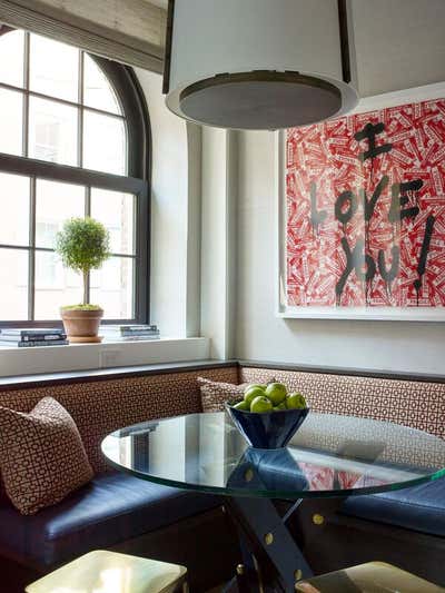  Contemporary Apartment Dining Room. Karnal by Linda Ruderman Interiors.