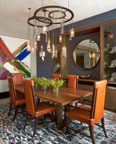  Eclectic Apartment Dining Room. Karnal by Linda Ruderman Interiors.