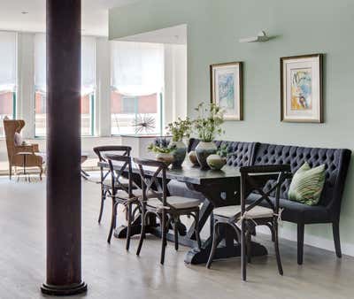  Eclectic Apartment Dining Room. Tribeca Grace by Tamara Eaton Design.