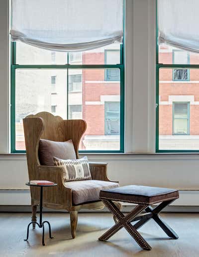 Eclectic Apartment Living Room. Tribeca Grace by Tamara Eaton Design.