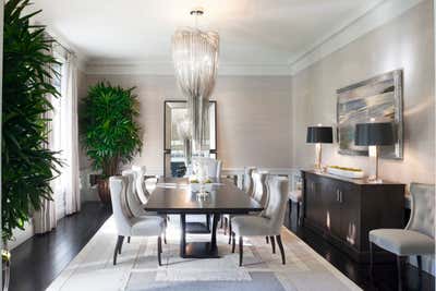  Hollywood Regency Family Home Dining Room. Cliffwood by Adam Hunter Inc.