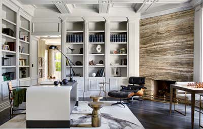  Hollywood Regency Family Home Office and Study. Parkyns by Adam Hunter Inc.