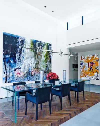  Contemporary Family Home Dining Room. Coral Gables Home of Baseball Star Alex Rodriguez by Briggs Edward Solomon.