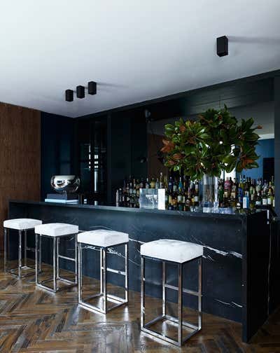 Modern Bar and Game Room. Coral Gables Home of Baseball Star Alex Rodriguez by Briggs Edward Solomon.