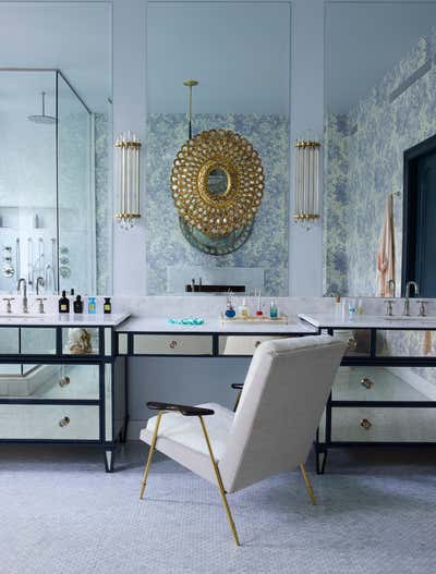  French Family Home Bathroom. Greenwich Village Townhouse by Rebekah Caudwell Design.