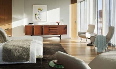  Mid-Century Modern Apartment Bedroom. One Jackson Square by Brad Ford ID.