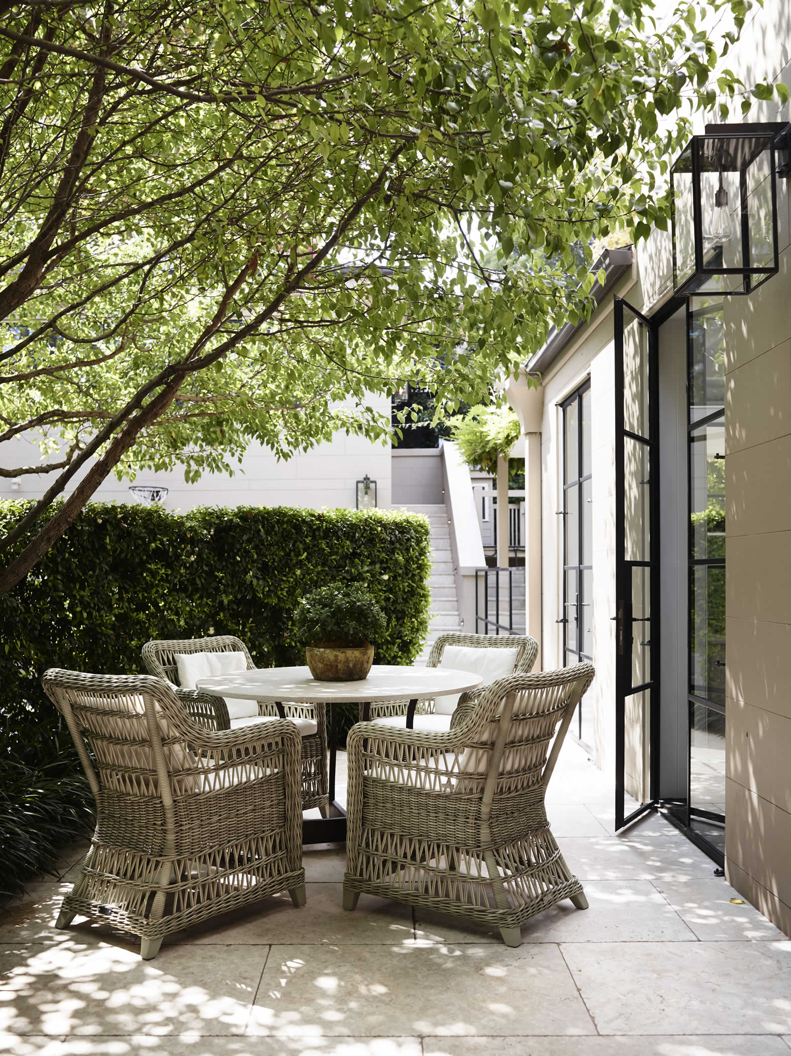 Transitional Patio and Deck