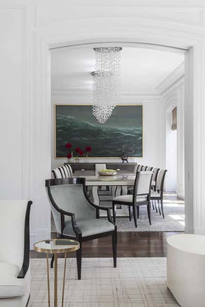  Transitional Family Home Dining Room. Melbourne Masterpiece by Thomas Hamel & Associates.
