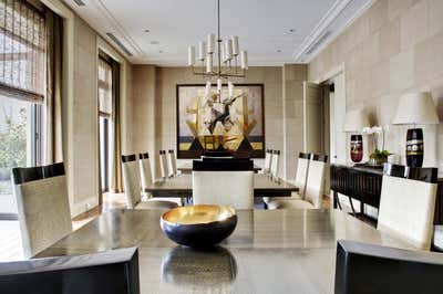  Transitional Family Home Dining Room. Glamorous Upbringing by Thomas Hamel & Associates.