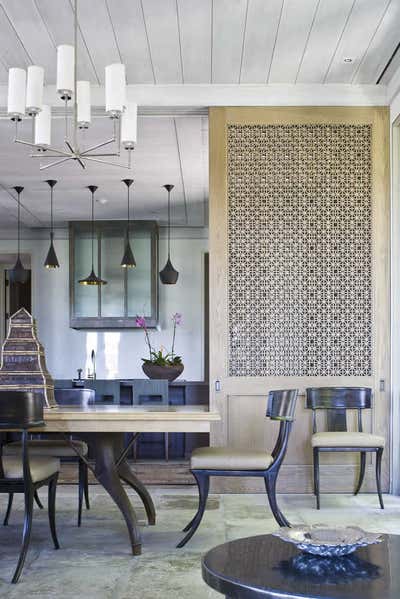 Moroccan Vacation Home Dining Room. Florida Oasis by Thomas Hamel & Associates.