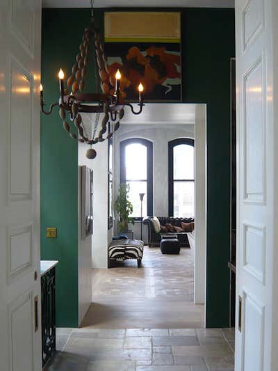  Eclectic Apartment Entry and Hall. Flat Iron Loft by Frances Mildred LLC.