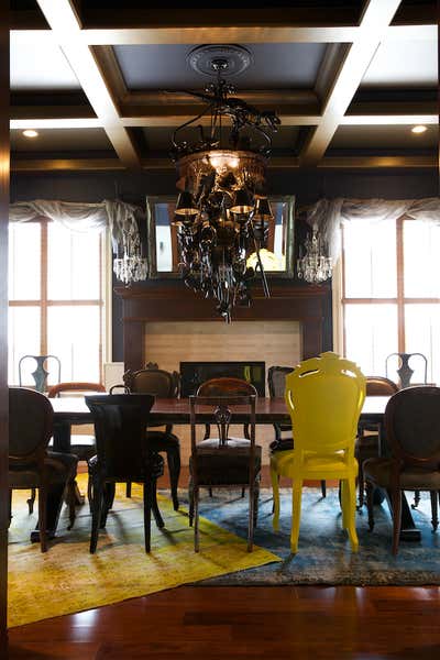  Traditional Eclectic Family Home Dining Room. Elbow Valley by Paul Hardy Design Inc..