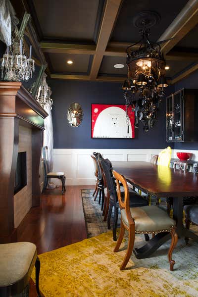  Eclectic Traditional Family Home Dining Room. Elbow Valley by Paul Hardy Design Inc..