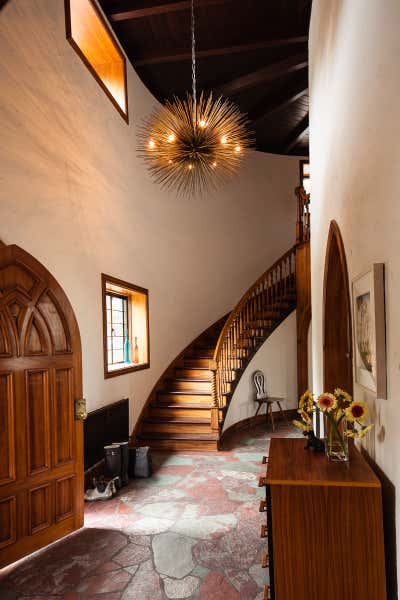 Traditional Family Home Entry and Hall. Los Feliz by Nickey Kehoe Design.